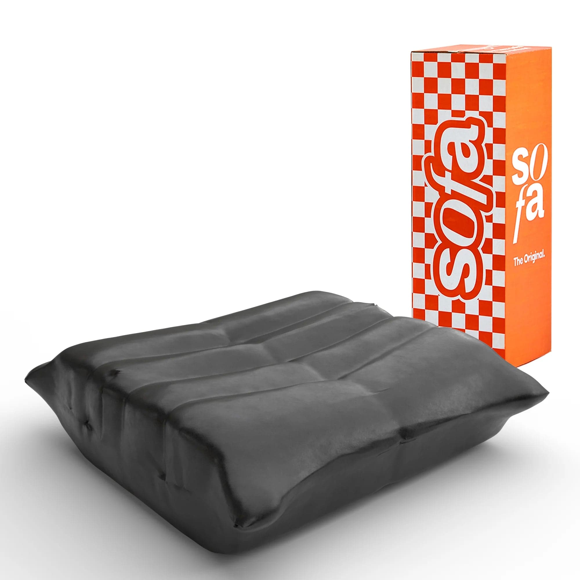 Apoio para Poltrona Design 1973 - Courino Preta