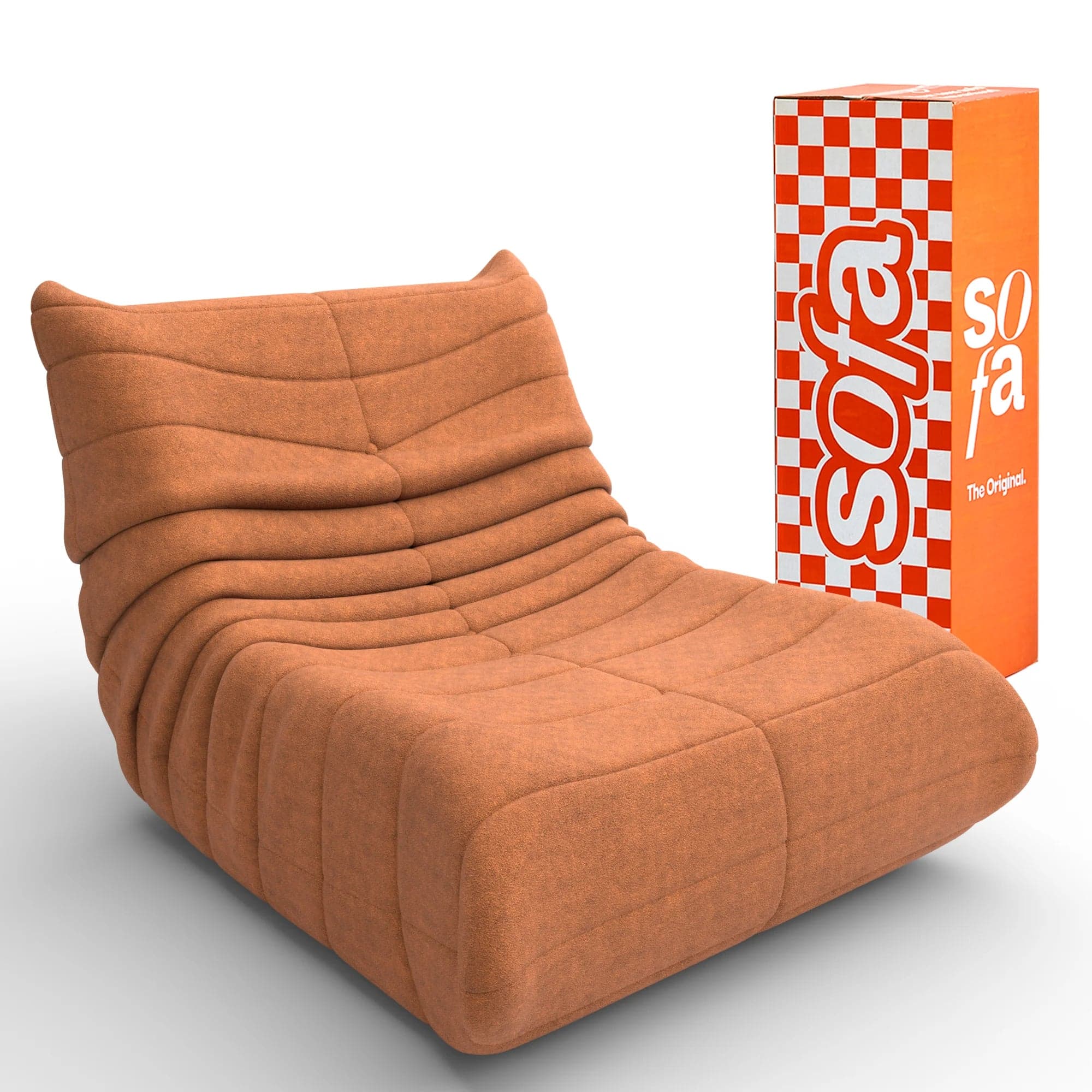 Poltrona Design 1973 Laranja 1 unidade Sofá na Caixa